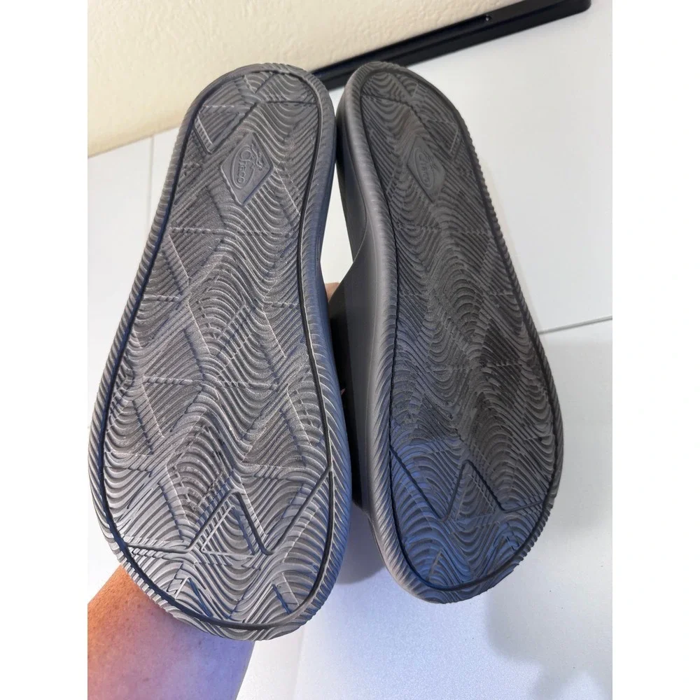 Chaco Chillos Slide Mens Size 11 Gray Adjustable Strap Comfort Sport Sandals